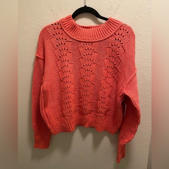 Free People Bell Song Pullover Sweater in Lyra Reef. NWT - Picture 3 of 7